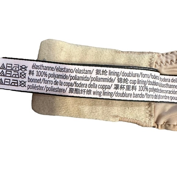 Victoria’s Secret Perfect Shape Bra Womens Padded Full Coverage Beige 34DD - Picture 7 of 8